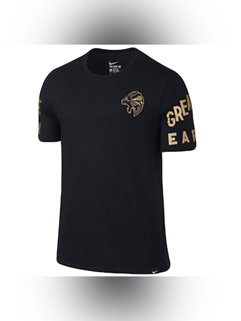 Nike The Nike Tee LeBron James Greatness Is Earned T-shirt Lion Men M Black